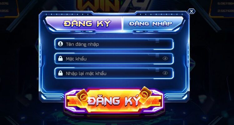 Biểu mẫu đăng ký tài khoản nhanh chóng tại cổng game đánh bài